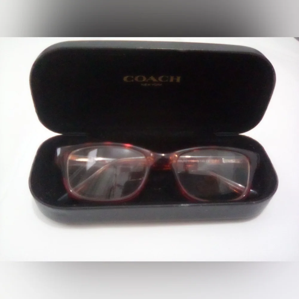 Coach Tortoise Burgundy Women's Eye Glasses - Picture 11 of 14